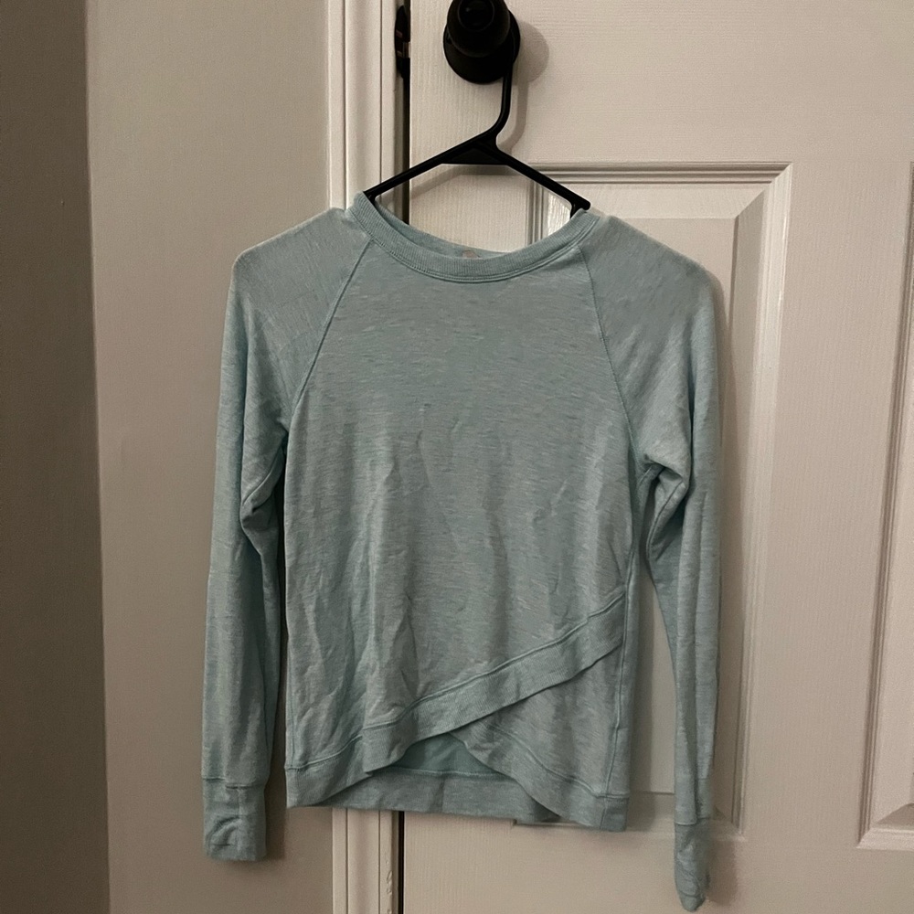 Athleta Girl Blue Fleece Lined Sweater/Sweatshirt